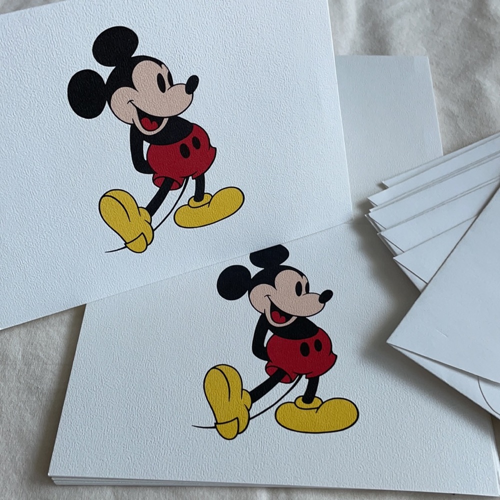 Mickey Mouse Note Cards Envelopes 10 pack Disney